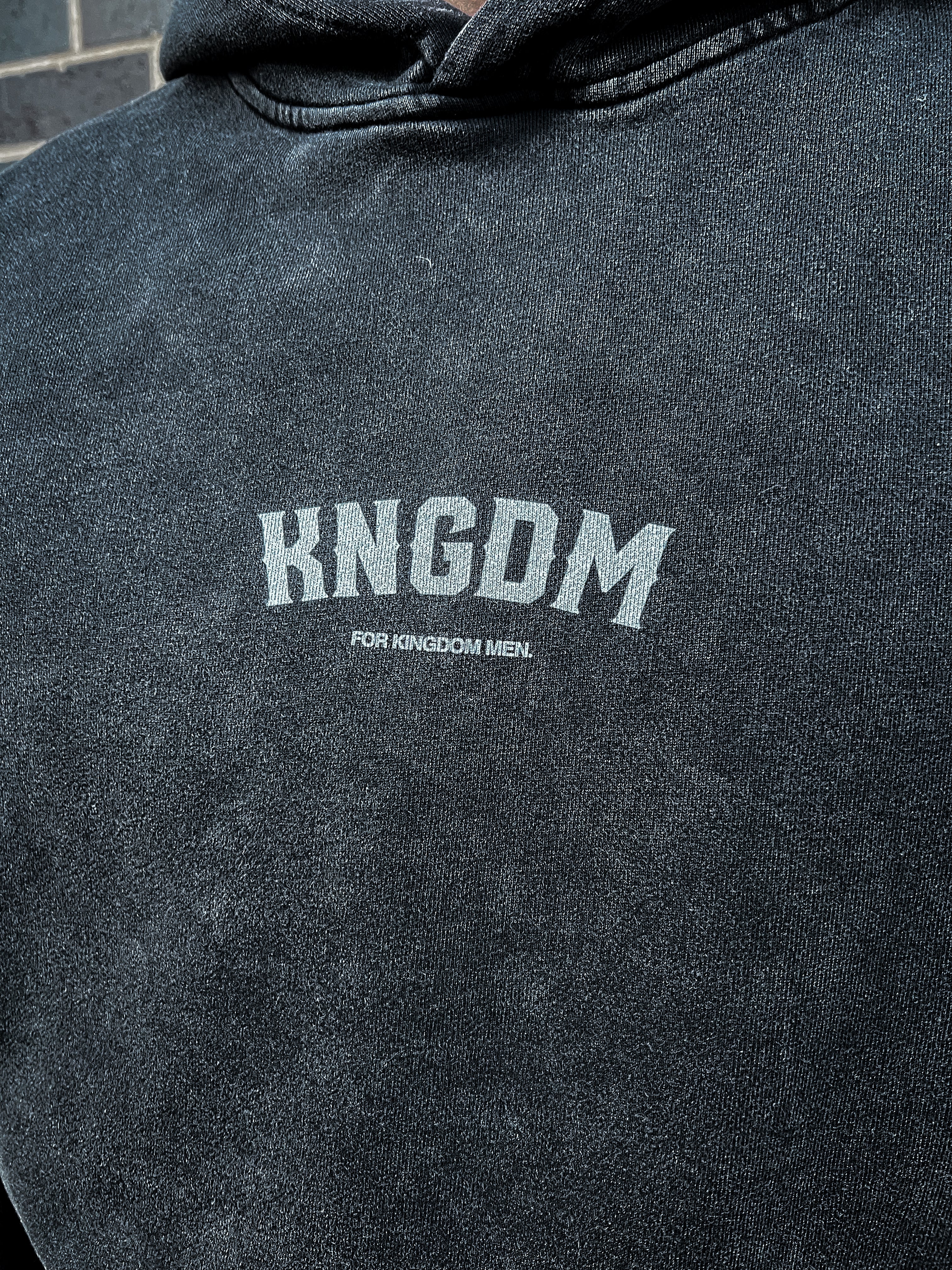 "A TRIBE OF MEN" Acid Wash Hoodie