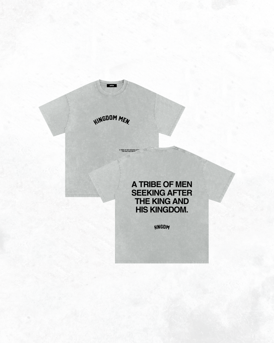 "A TRIBE OF MEN" Acid Wash Tee