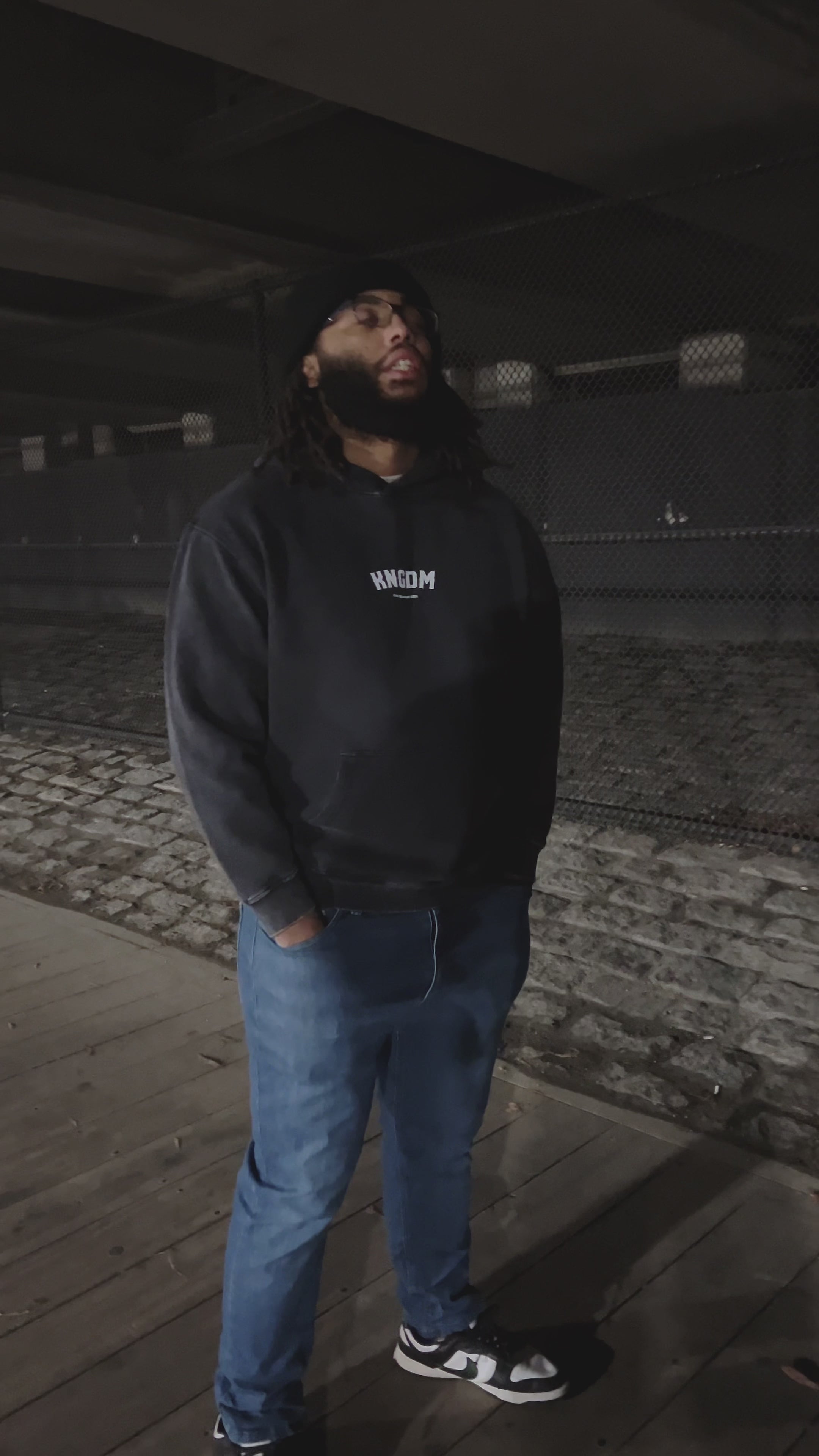 "A TRIBE OF MEN" Acid Wash Hoodie