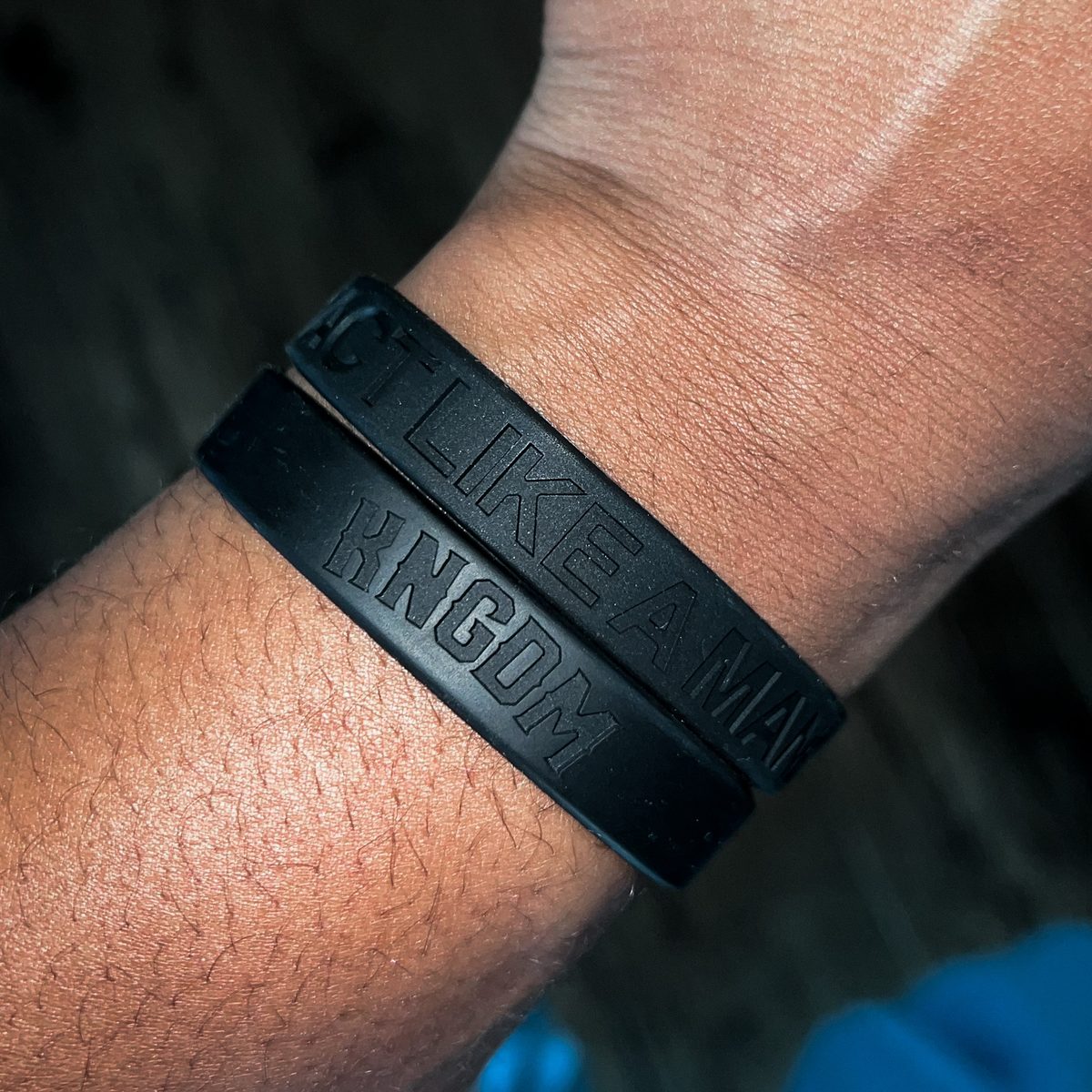 ACT LIKE A MAN wristband